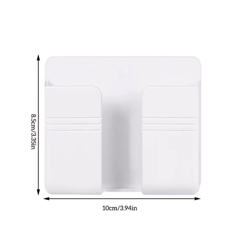 1-3PCS Phone Shelf Self-Adhesive Cell Phone Remote Control Storage Shelf Wall Bedside Adhesive Shelf Bathroom Accessories 6