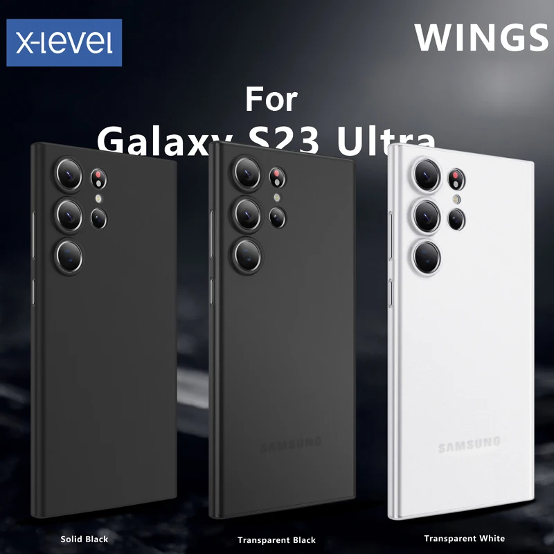 For Samsung Galaxy S23 Ultra Case 5g Ultra Thin Slim Matte Transparent