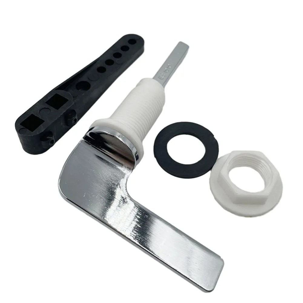 Toilet Tank Flush Lever Toilet Flush Handle Replacement Kit Flush Valve Toilet Handle Side Mount Lever Bathroom Toliet Accessories