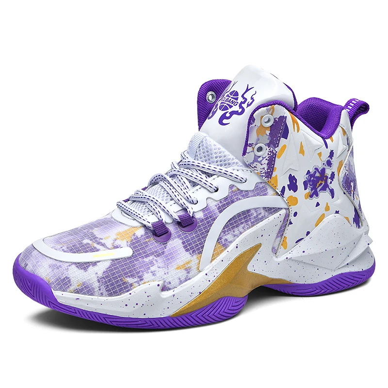 

New 35-45 Lightweight Men Basketball Shoes Boys Breathable Non-Slip Wearable Sports Shoes Athletic Sneakers Add Slipper Fashion