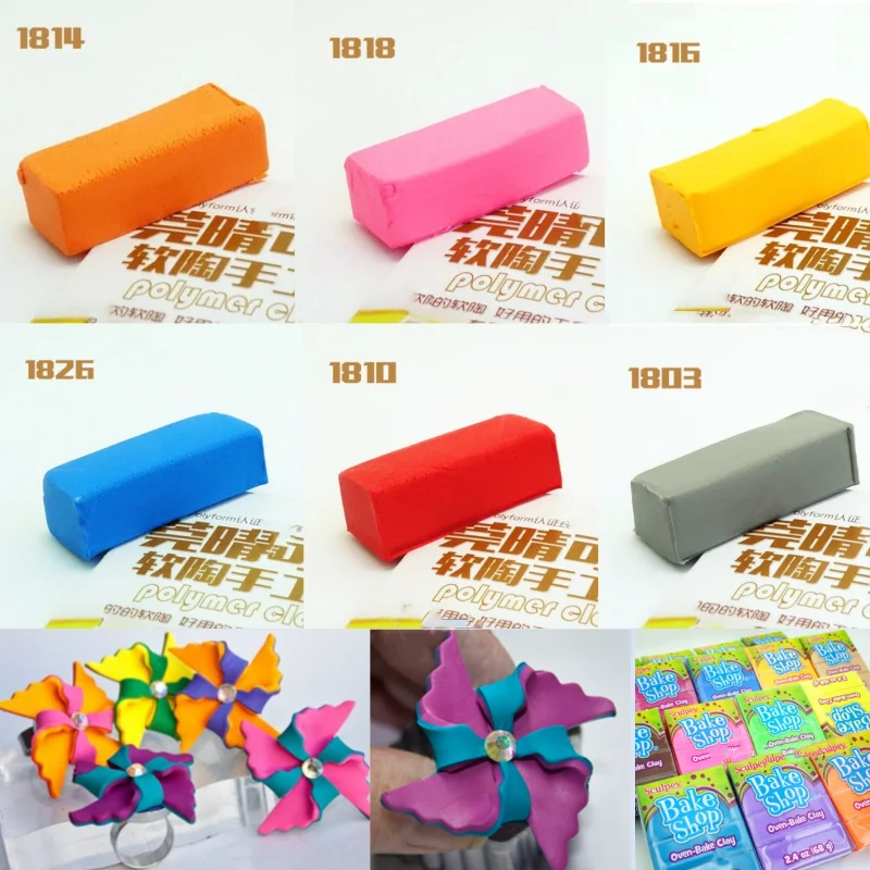 1/4 Pack American Clay Hand Sculpture Crafts Model Materials Fai Da Te Polymer Clay Bead Orecchini Ciondolo Gioielli Che Fanno Forniture