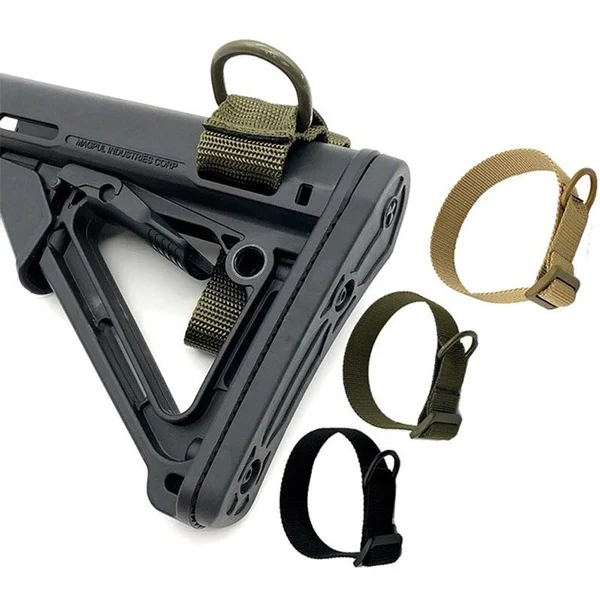 

Military Airsoft Tactical ButtStock Sling Adapter Rifle Stock Gun Strap Gun Rope Strapping Belt Hunting Accessories