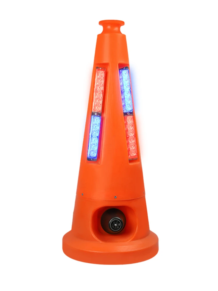*Sound and light road cone alarm High-speed maintenance and rescue construction LED high-brightness flash roadblock