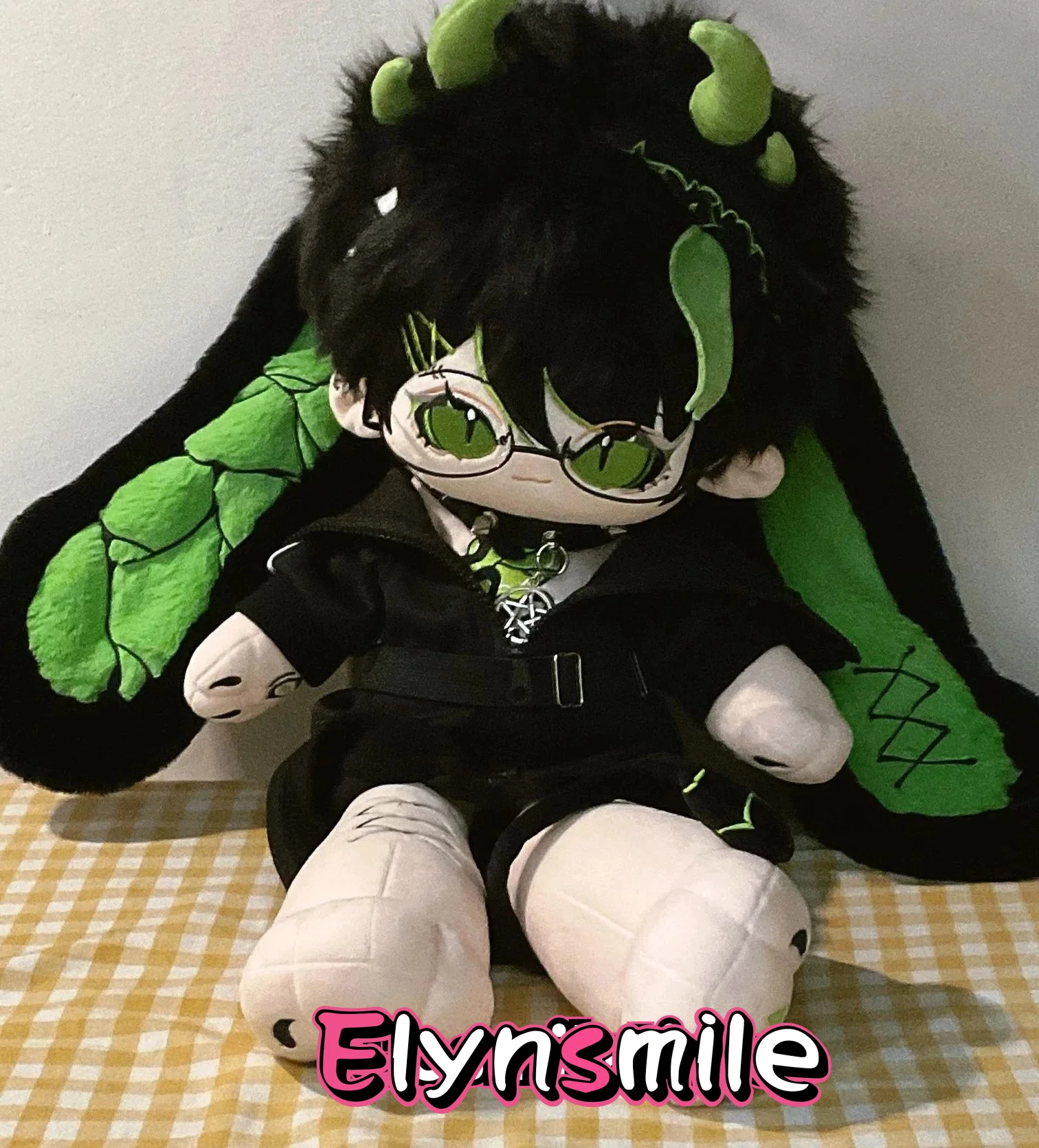 

60cm In Stock Anime Figure Green Tortoise Rabbit Princess Monster Long legs Plush Doll Clothes Pillow Cosplay Toy For Kids Gift