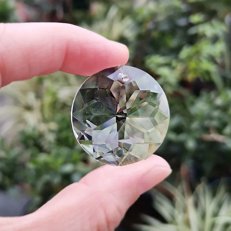 30mm Crystall Suncatcher Sunflower Chandelier Prism Glass Hanging Pendant Faceted Chakra Home Wedding Window Decor Figurine 2pcs sun catcher crystal pendant sun catchers