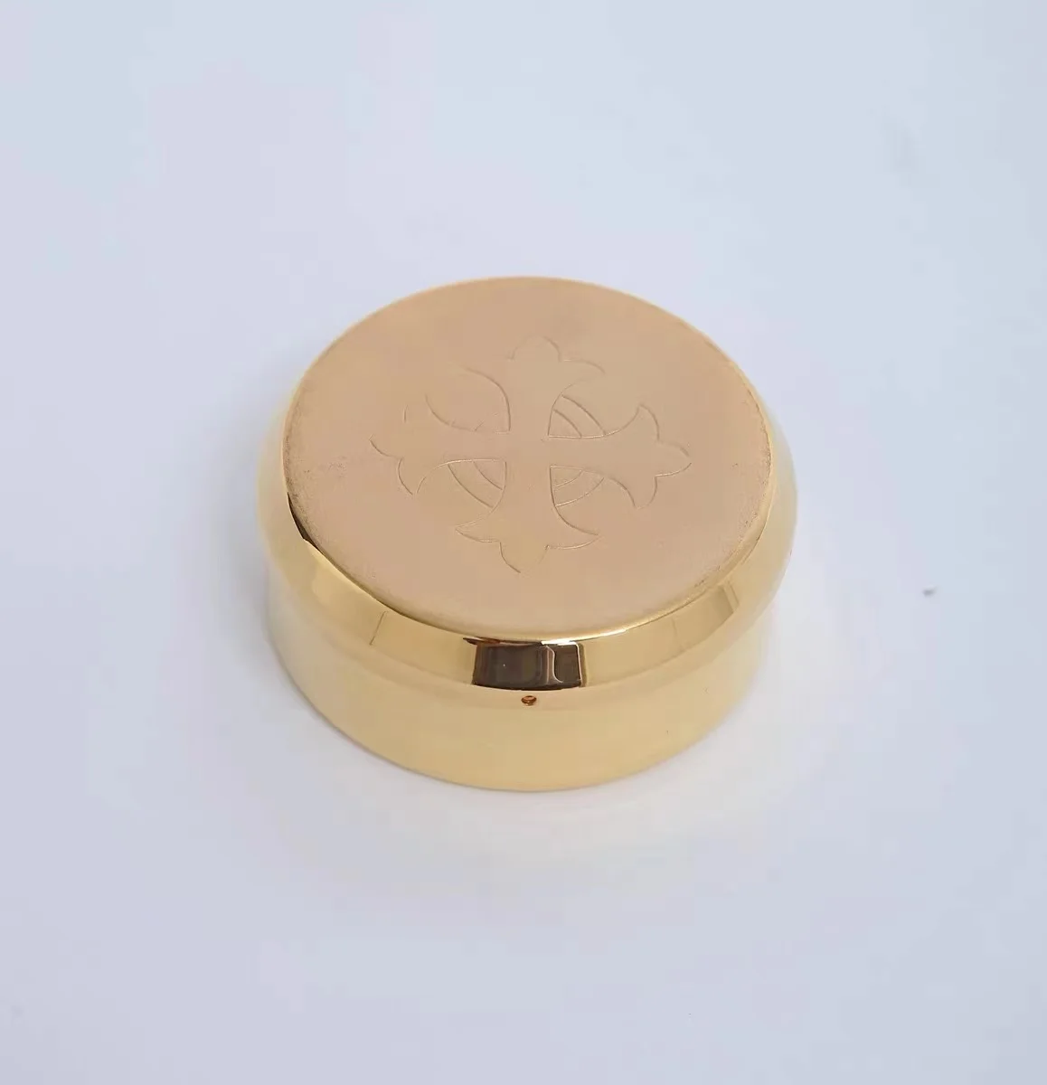 Pyx for the Eucharist Catholic Ichthus and Cross Religious Hospital Host Carrer Chuch Holy Communion Church Supplies