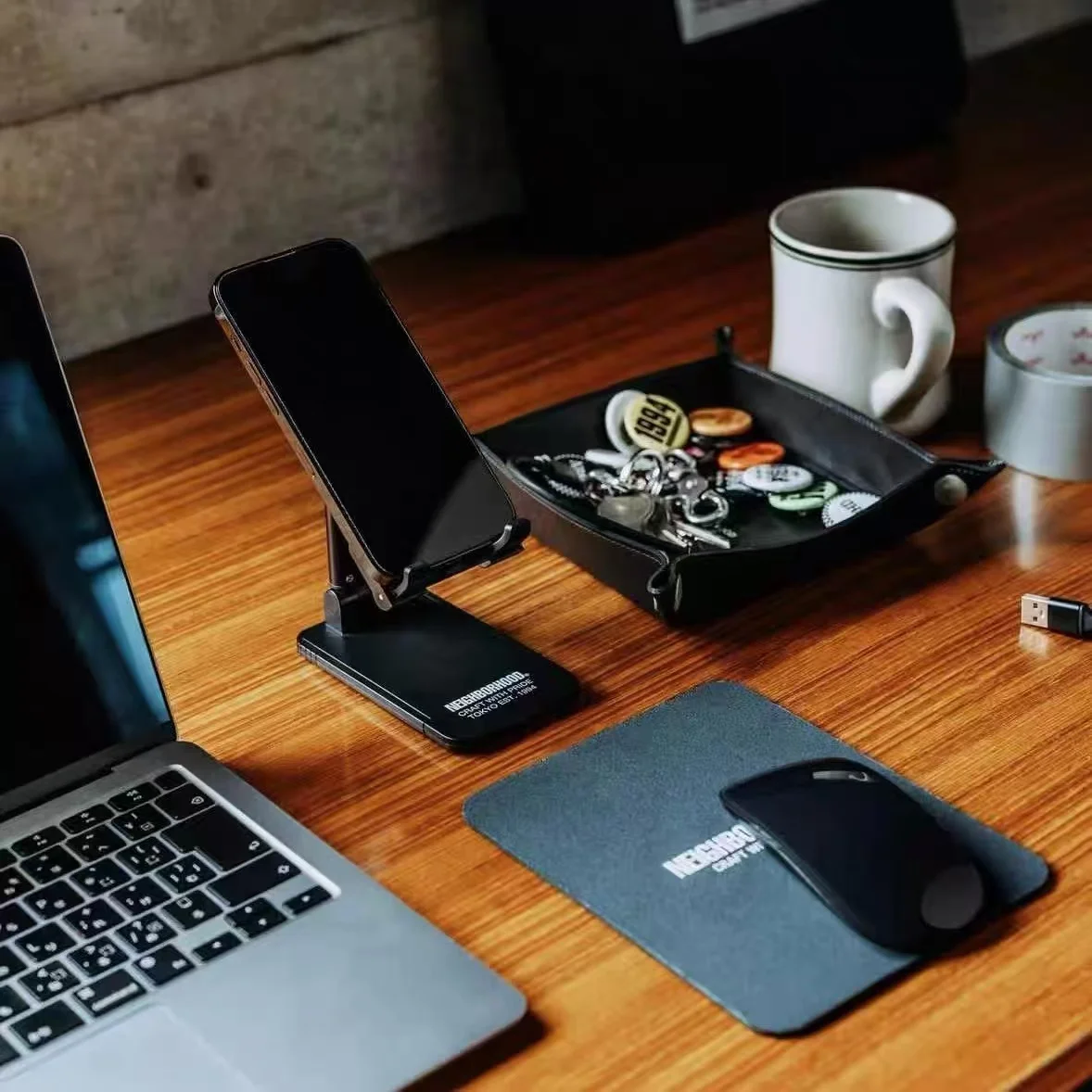 NBHD desktop mouse pad, table mat, camping outdoor small desktop mouse pad, travel portable and lightweight