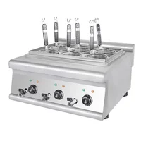 6-hole Noodle Cooking Stove Commercial Hot Spicy Noodle Machine Spicy  Electric Heating Noodle Stove 2