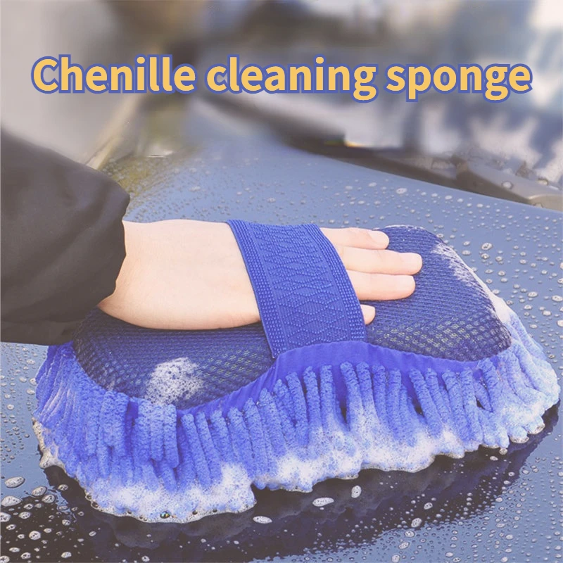 Microfiber Car Washer Sponge Cleaning Brushes Towel Gloves Car Care Detailing Styling Accessories