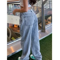 Jeans For Woman Y2k Clothes High Waist Loose Fit Plus Size Stretch Denim Casual Vintage Washed New Trendy Fashion Casual - Image 4