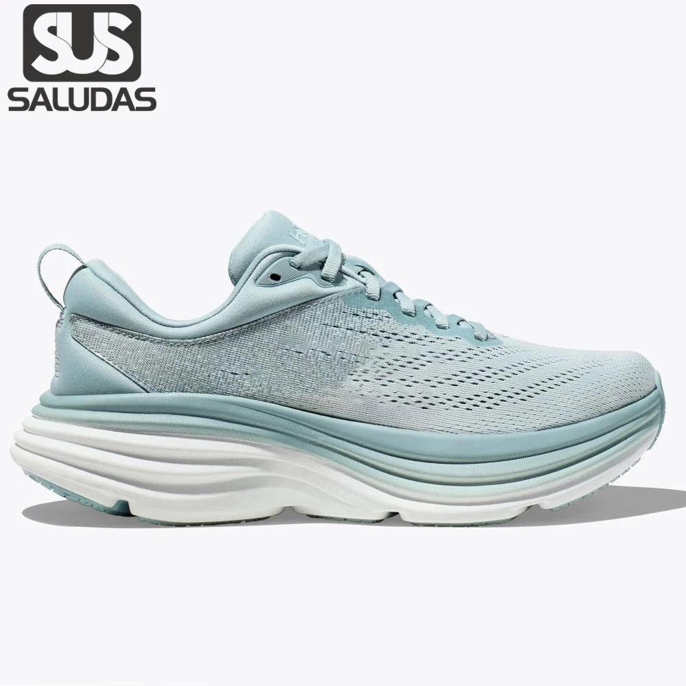 

SALUDAS Road Running Shoes Bondi 8 Men Sneakers Cushioned Platform Walking Jogging Sneakers Outdoor Women Casual Sports Shoes