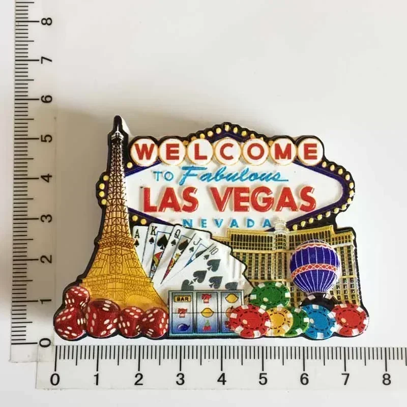 World Tourism Fridge Magnet Souvenir USA Las Vegas Florida Cultural Landscape Refrigerator Stickers Gift Set Home Decoration magnetic fridge magnets,magnetic sticker,magnetic fridge stickers,refrigerator decor