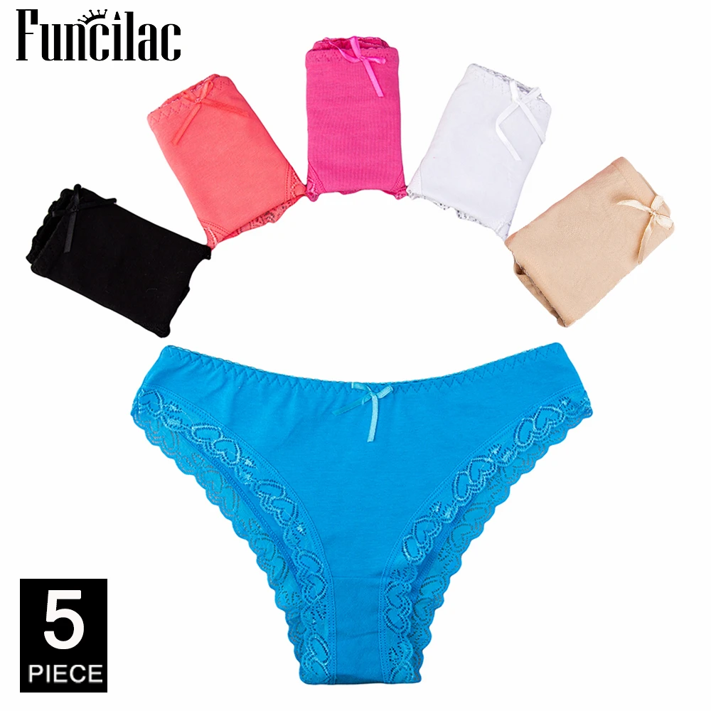 Panties for Women Plus Size Sexy Lace Underpants Solid Briefs for Women