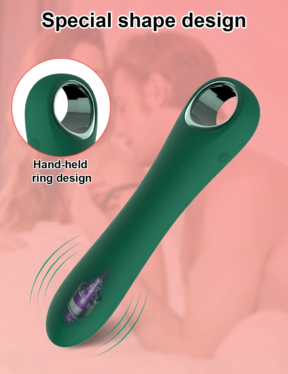 Powerful Silicone G-spot Vibrator And Clitoral Anal Stimulator_voghion.com