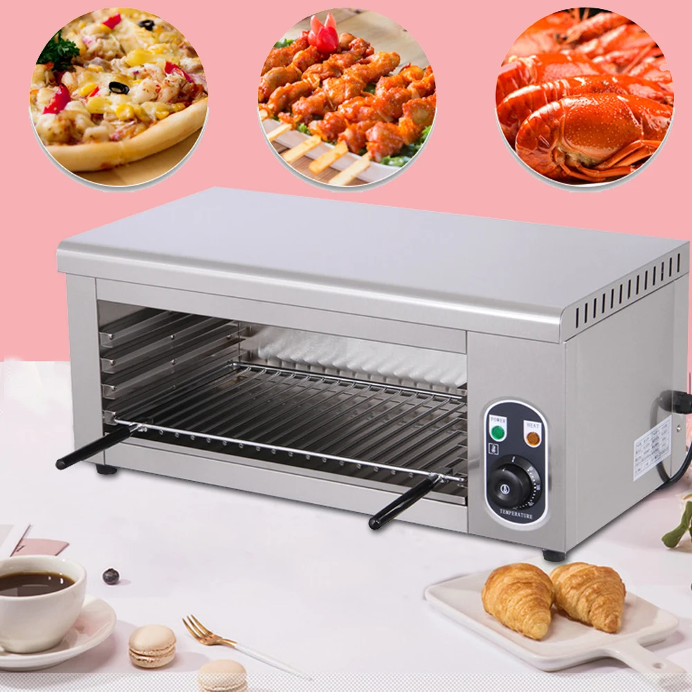 

Cheese Melter Electric Cheesemelter 2000W Salamander Broiler BBQ Gril Countertop 110V / 60Hz