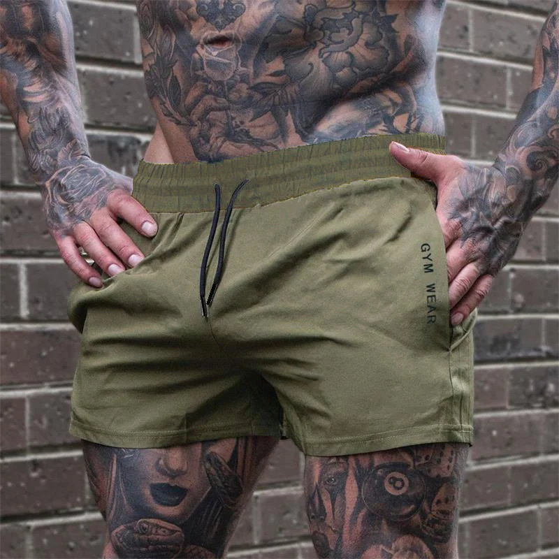2024 Summer Gym Fitness Men's Shorts Sweatpants Thin Fashion Men Marathon Running Shorts Sports Breathable Training Pants 3