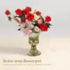 Mini Office Vase Hinged Different Heights Iron Decorations Floral Arrangement Container 6
