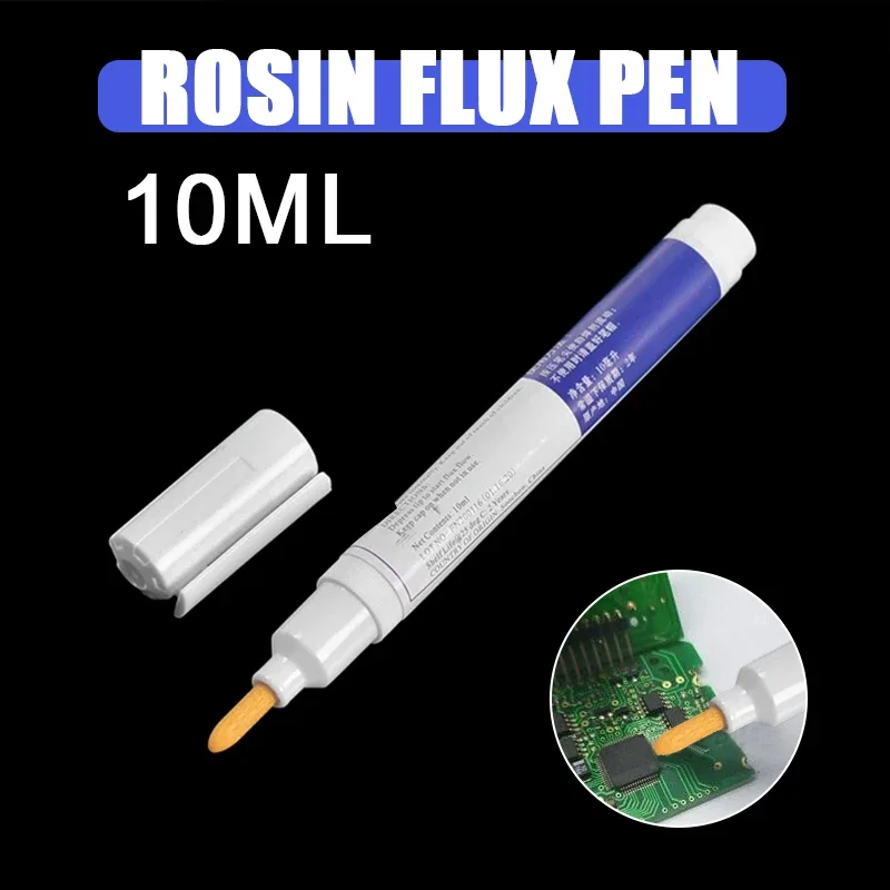 10ml Soldering Rosin Flux Pen Low-Solid No-clean DIY Solder Power Cleaning-free Welding Pen For Soldering Solar Panel Welding soldering flux pen