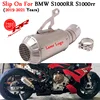 60mm Motorcycle Exhaust For BMW S1000RR S1000rr 2019 - 2021 Escape Modify Link Pipe GP Racing Motocross DB Killer Moto Muffler