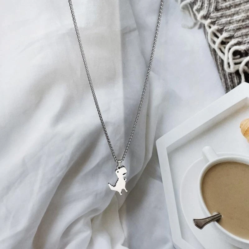 Necklace Rapper Necklace Dinosaur Clavicle Chain Jewelry Gifts for ...