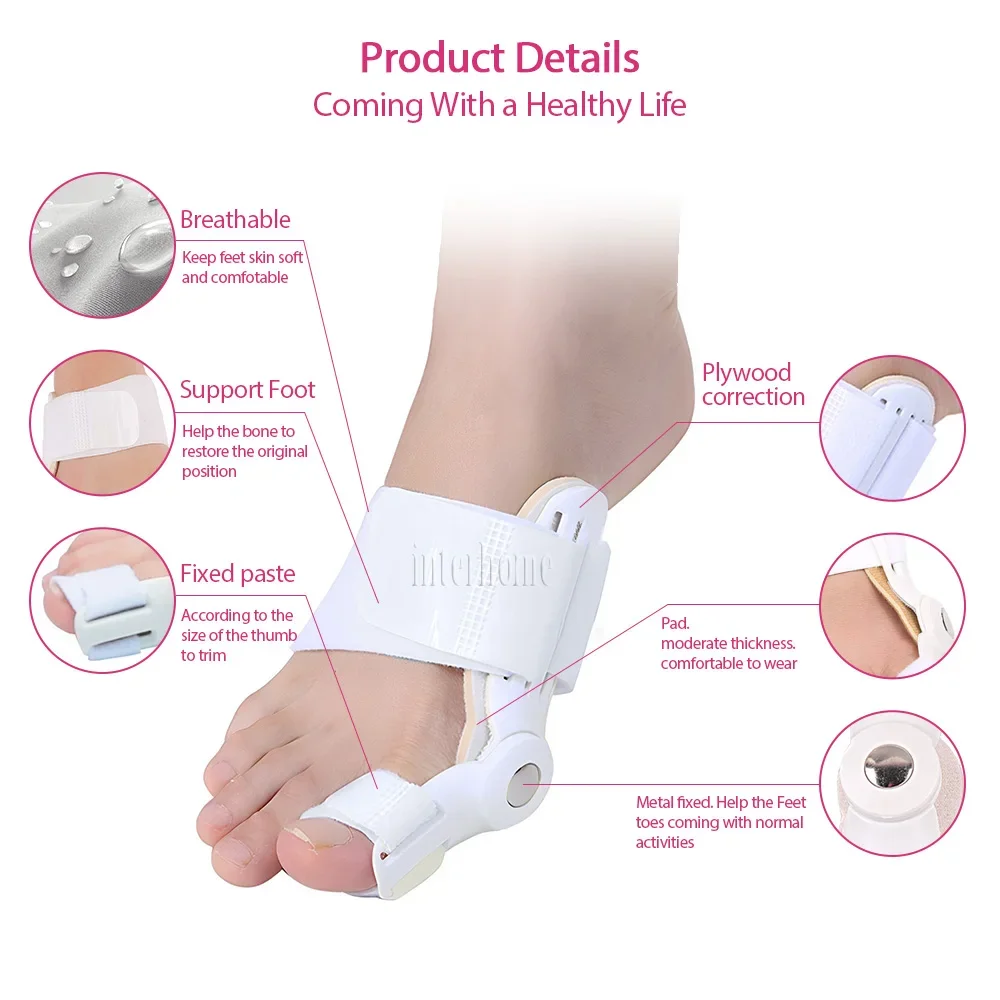 8 / Bunion Corrector & Hallux Valgus Bunion θ ȣ ŰƮ ū ġ ߰ Separatore ȣ Ŀ  