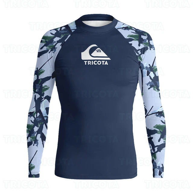 Surf Shirt Swimming T-shirts Men Beach Uv Protection Rash Guard