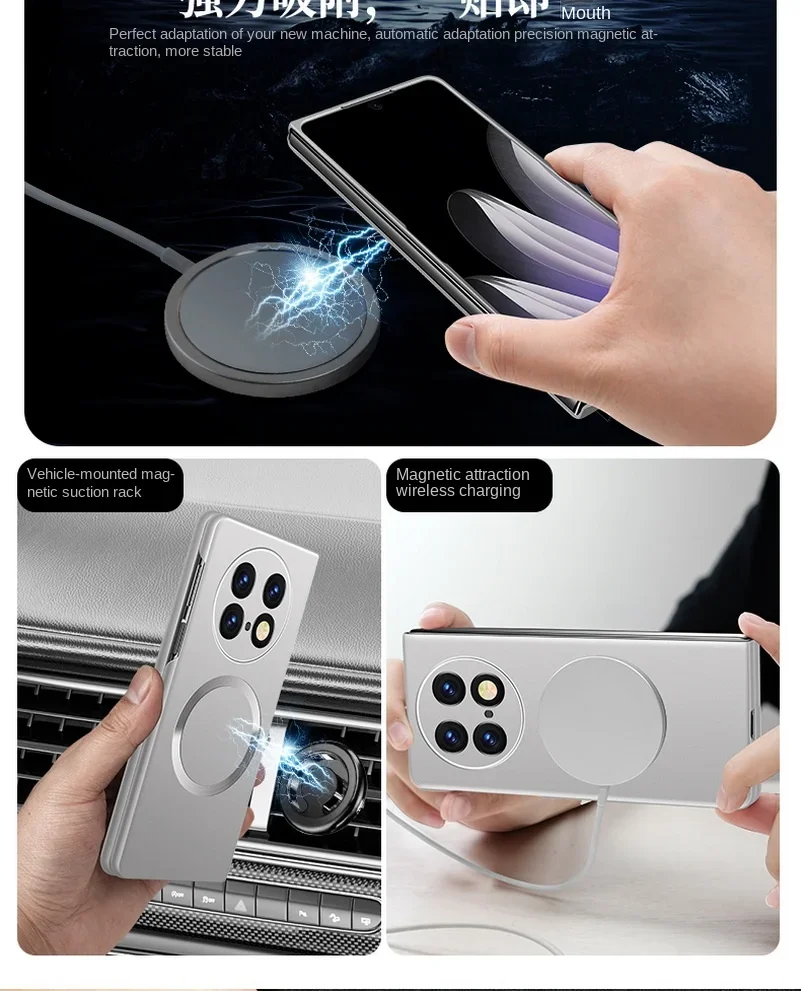 Magnetic Slim Bezel Phone Case with Ultra-Thin Hard Camera Protection