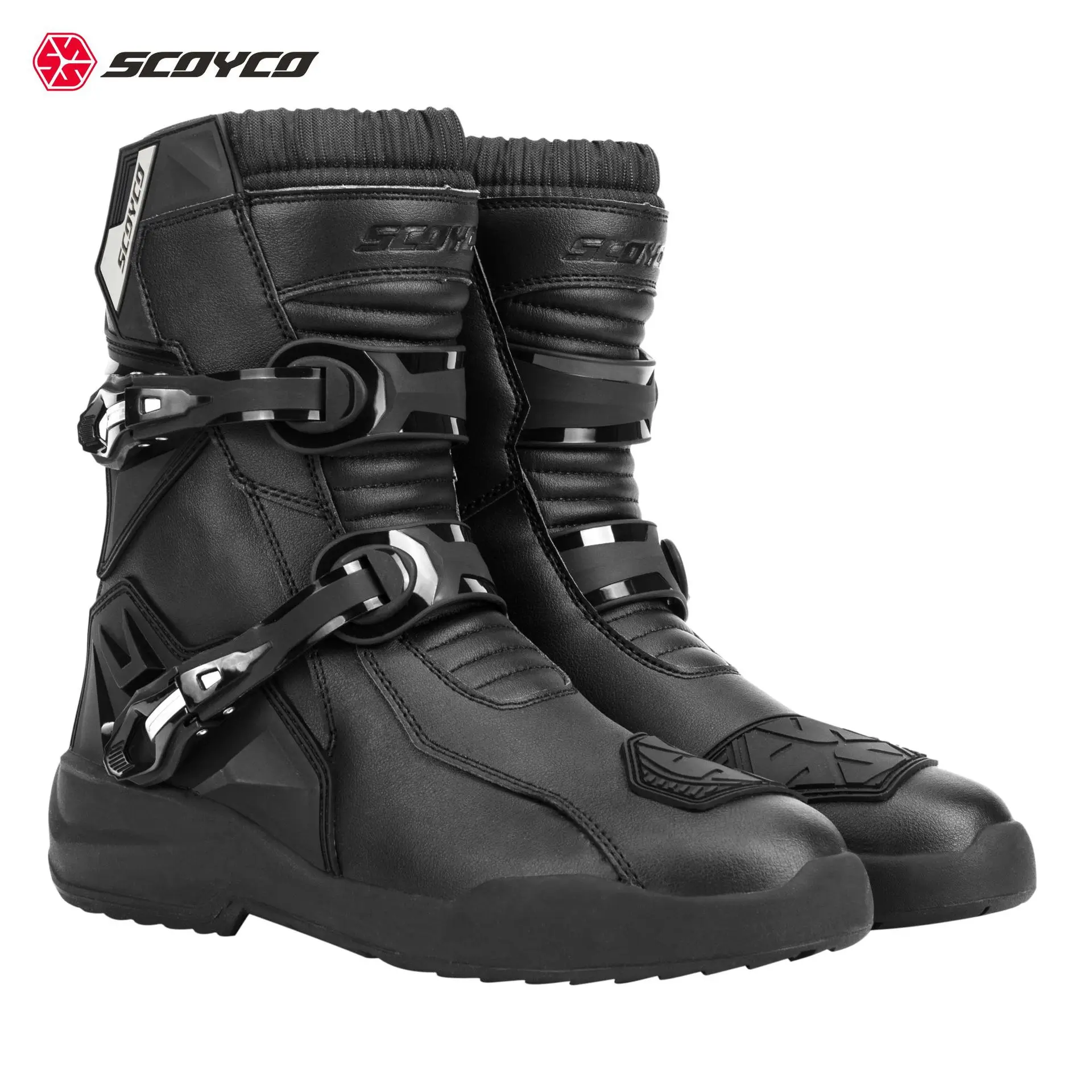 

Motorcycle middle boots pull riding boots leather TPU protective shell riding equipment motorcycle boots motorcycle boots men