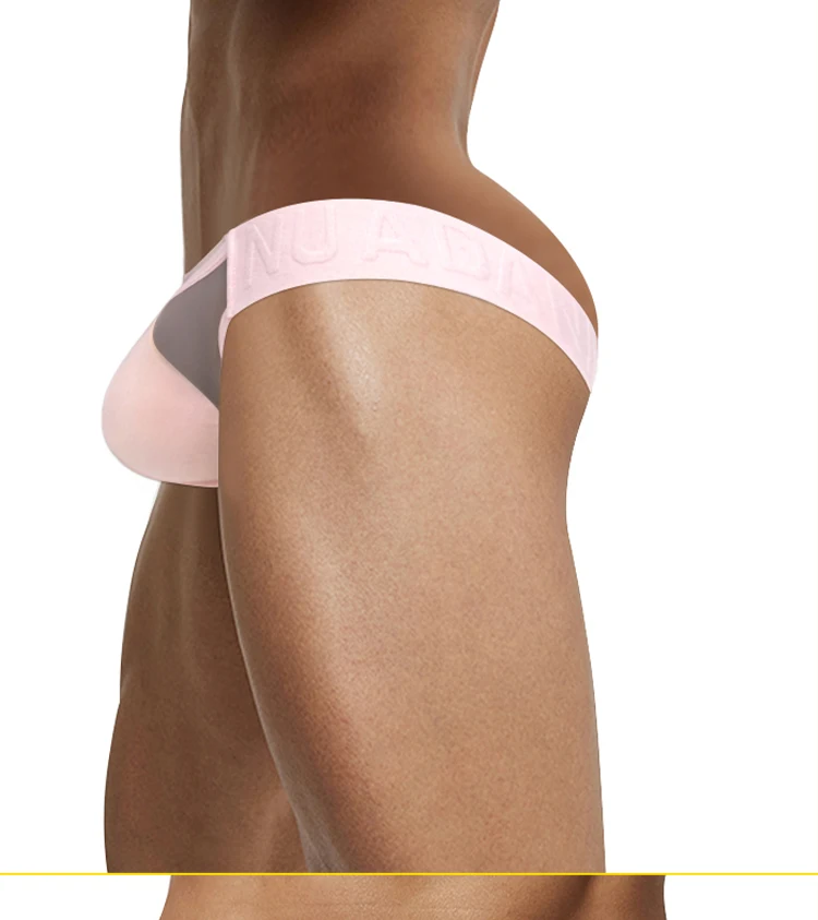 1/2/3PCS New Transparent Man Underwear Thong Nylon Sexy Low Waist Comfortable Fashionable Chinese Style Embossed Belt Underpants_voghion.com