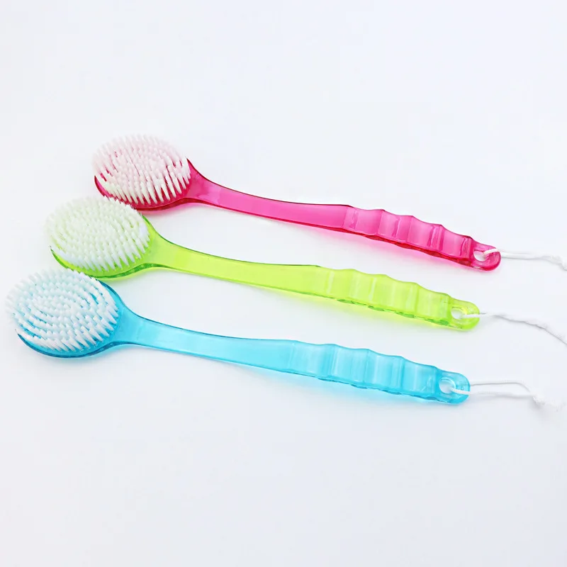 1pc Back Body Bath Shower Cleaning Brushes Bath Brush Long Handle Exfoliating Scrub Skin Massager Exfoliation Bathroom Brush 4