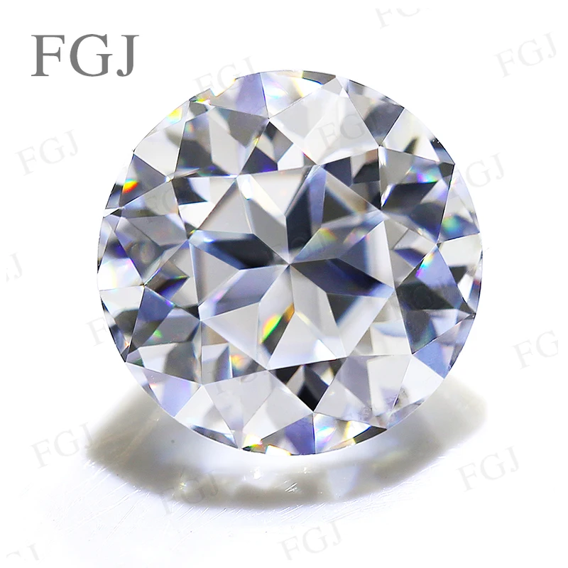 D-Farbiger Runder Moissanit-Stein, Doppelseitig Geschnittener Europäischer Multi-Cut Edelstein für DIY Handgemachten Schmuck und Bastelarbeiten – Detail 8