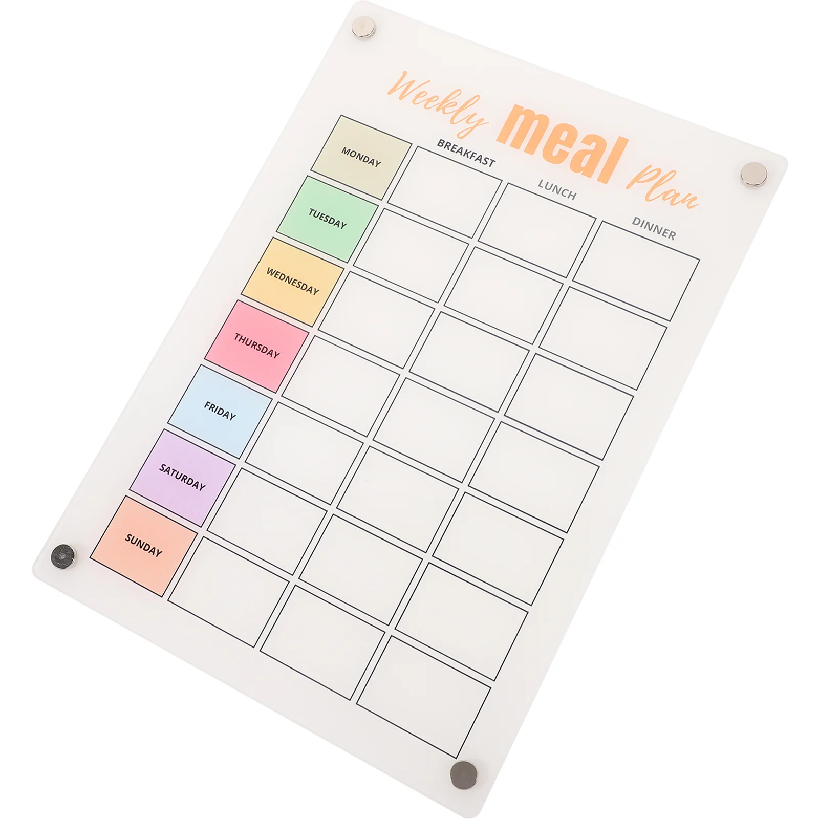 

Menu Note Board Fridge Magnet Refrigerator Household Meal Magnetic Dry Erase Acrylic Multipurpose Home