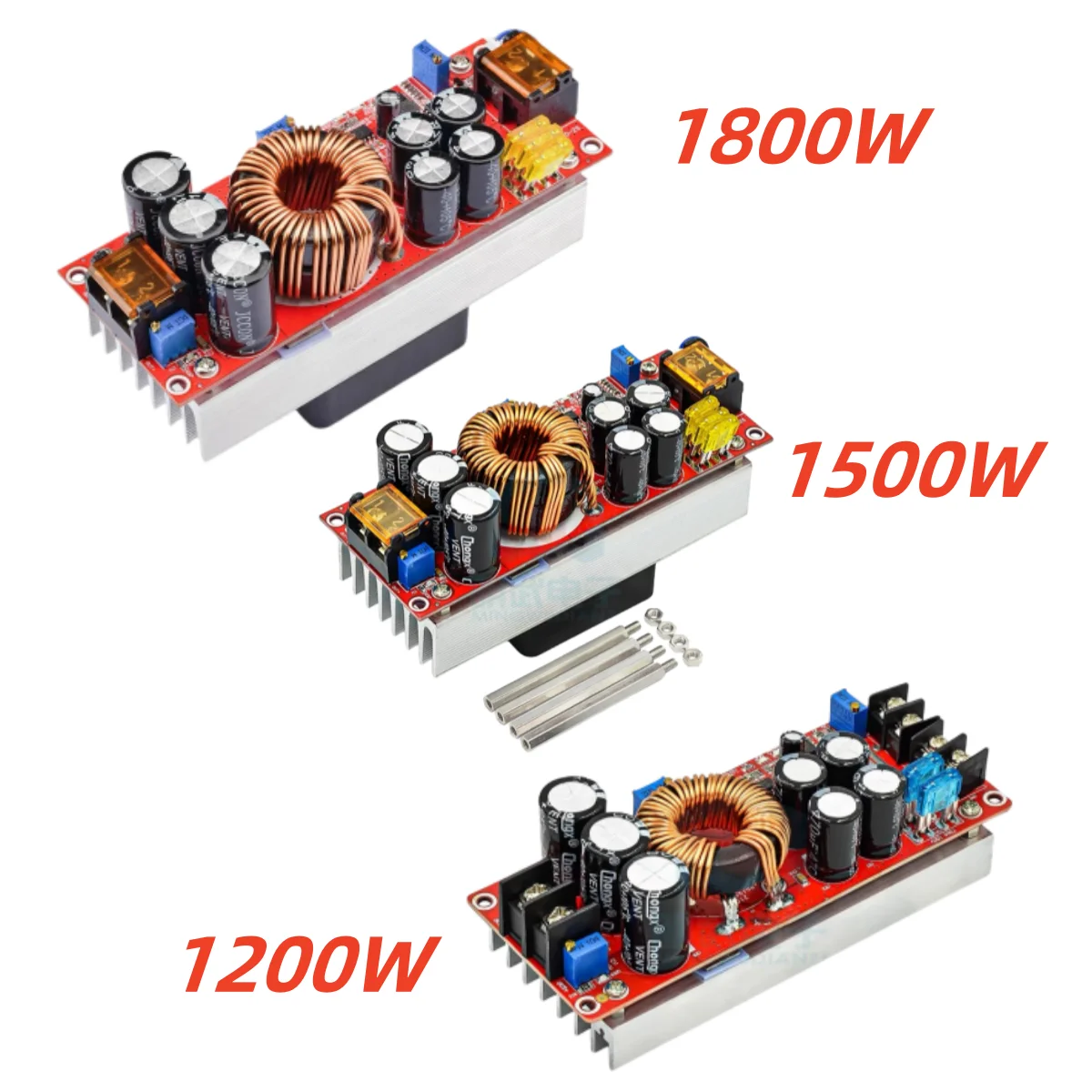 1800W 40A 1500W 30A 1200W 20A DC-DC 부스트 컨버터 스텝 업 전원 공급 장치 모듈 10-60V  12-90V 가변 전..