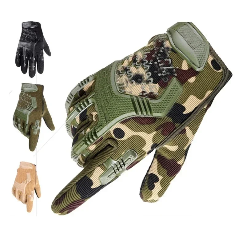 Tactical Gloves Half Finger Paintball Airsoft Shot Combat Anti-Skid Men Bicycle Full Finger Gloves Protective Gear sports gloves finger gloves tactical gloves