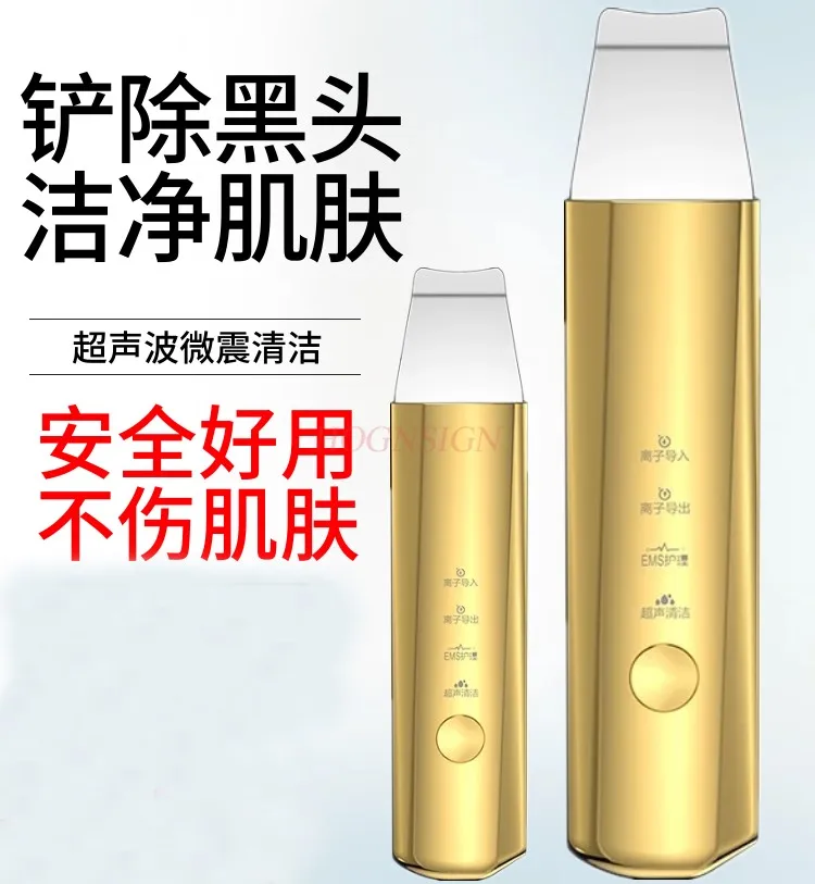 Facial electric induction device, ultrasonic peeling machine, beauty instrument, cleaning pores and removing acne