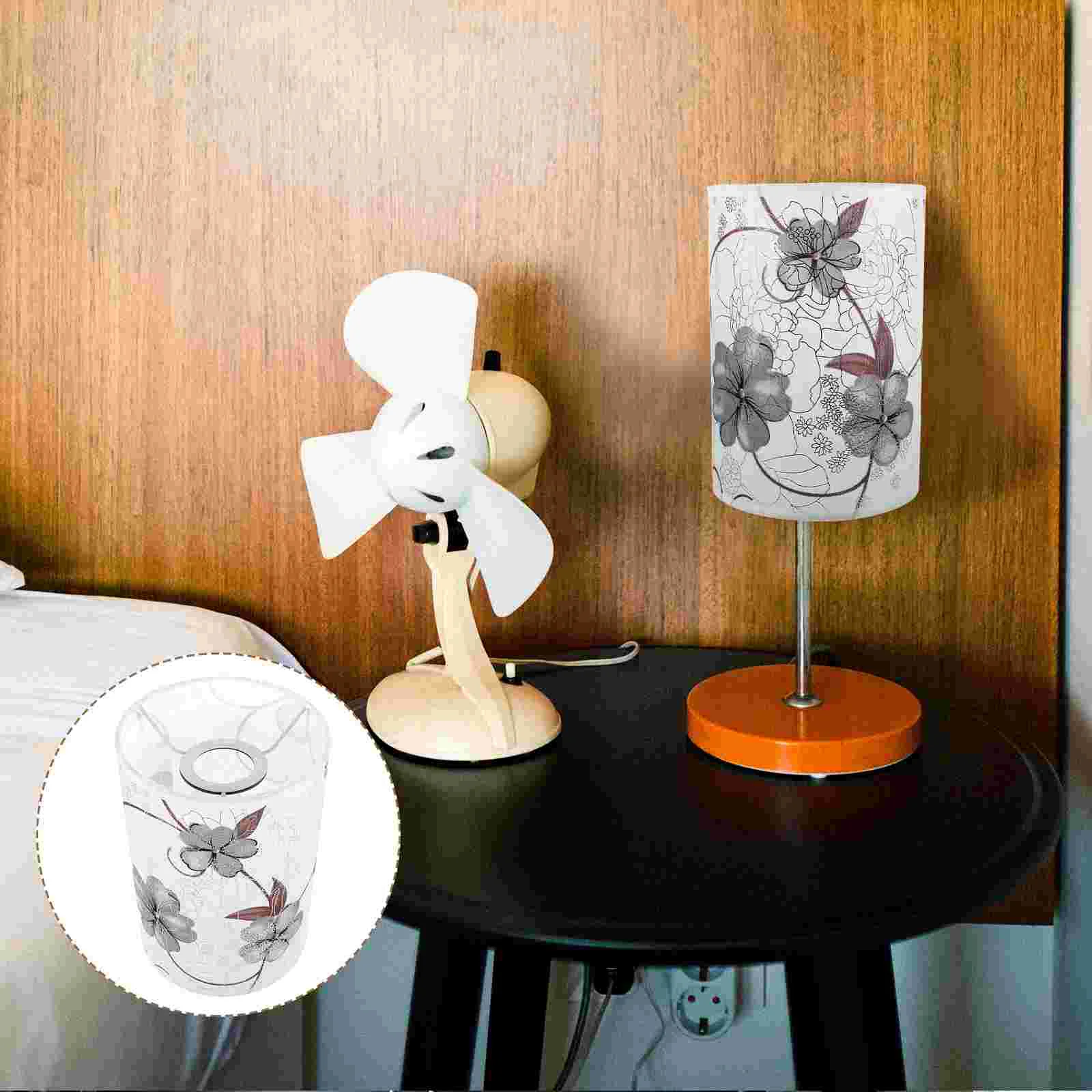 

Replacement Lampshade Floor Small Lamp Shades Drum Pattern Lampshade Home Hotel Fabric Lampshade