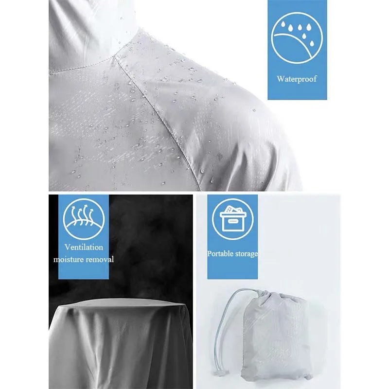 Waterproof Raincoat Sun Protective Jacket Men Women Camping Waterproof Anti-UV Outdoor Sports Climbing Quick Dry Windbreaker