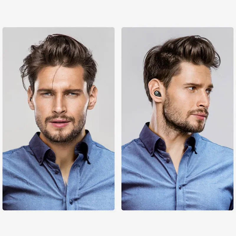 Mini Bluetooth Earphone 10 Hrs Music Time Wireless For TV PC iPhone Samsung Android Phone