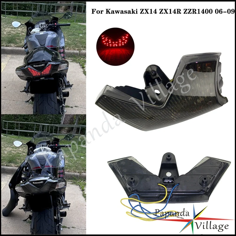 jl1415403 様用 オートバイabsプラスチックテールライトブレーキランプカワサキ