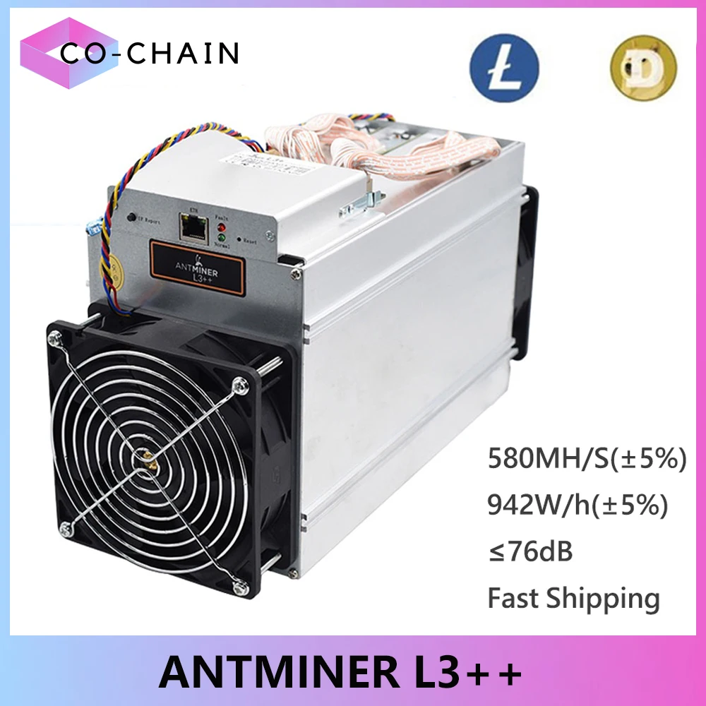 ANTMINER L3+(hiveon os)＆100V可PSU、値下げ！ ANTMINER L3++( With power supply )Scrypt Litecoin Miner