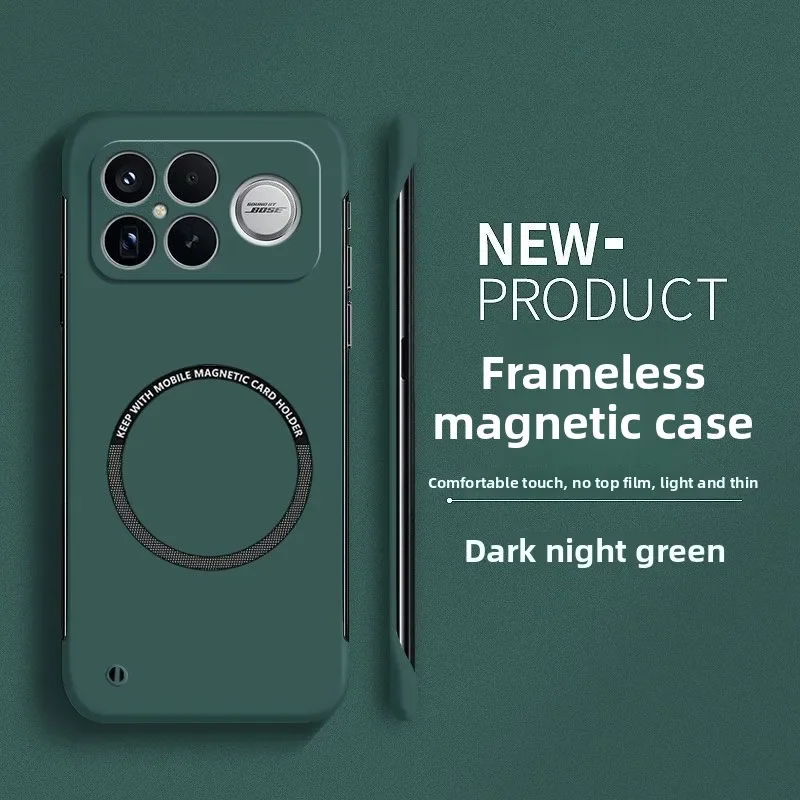 Fashion Slim Frameless Colorful Magnetic Anti-Drop Phone Case