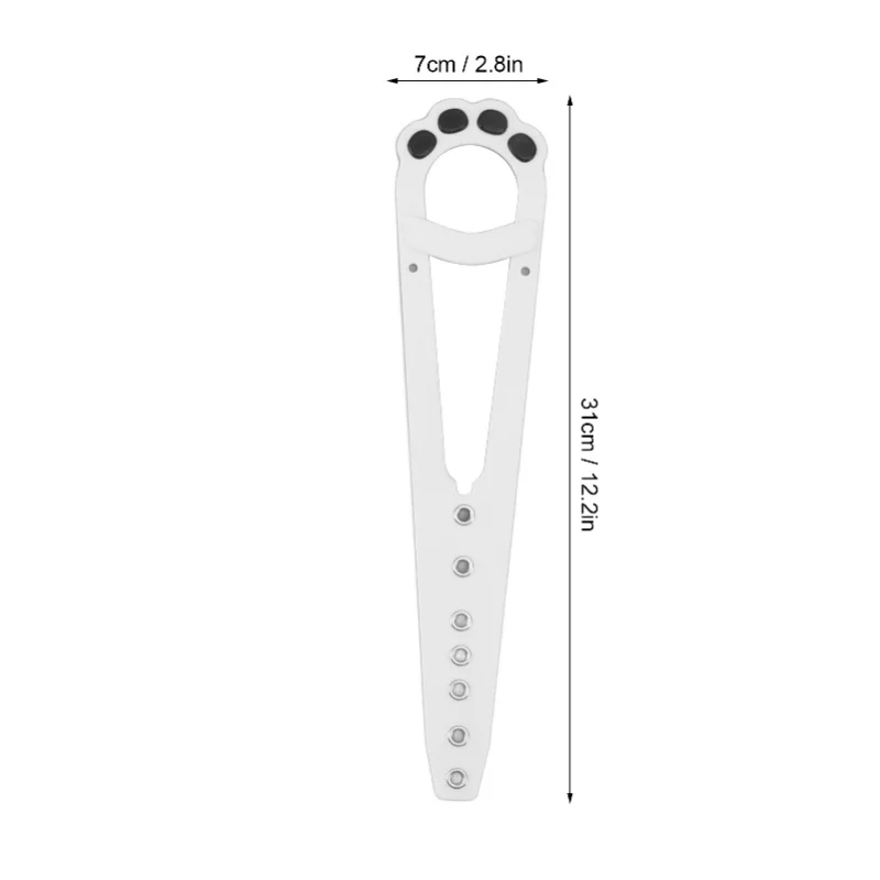 2개 고양이 문 홀더 래치 조절 가능한 고양이 문 홀더 래치 고양이 문 스토퍼 강아지 출입 방지 화이트