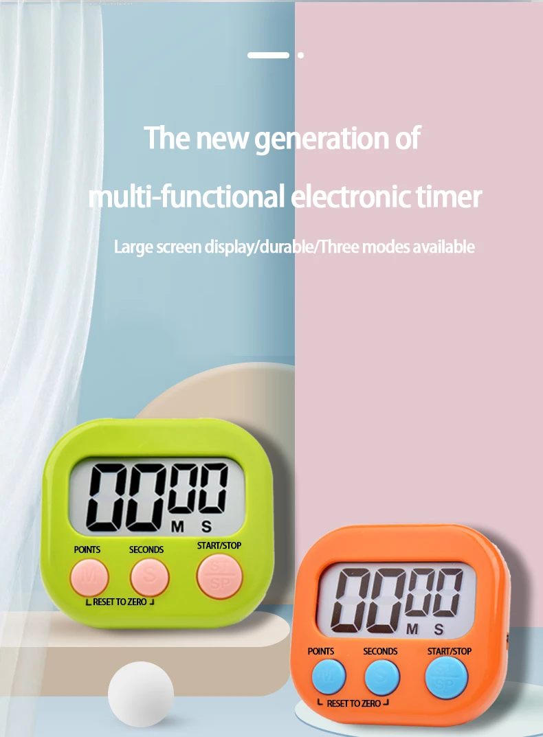 Multifunctional Electronic Timer Time Management Simple Operation