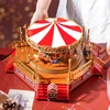 Big Size Rotating Vintage Carousel music box With Led Lights Gift For Her Girls Birthday Christmas Day 3