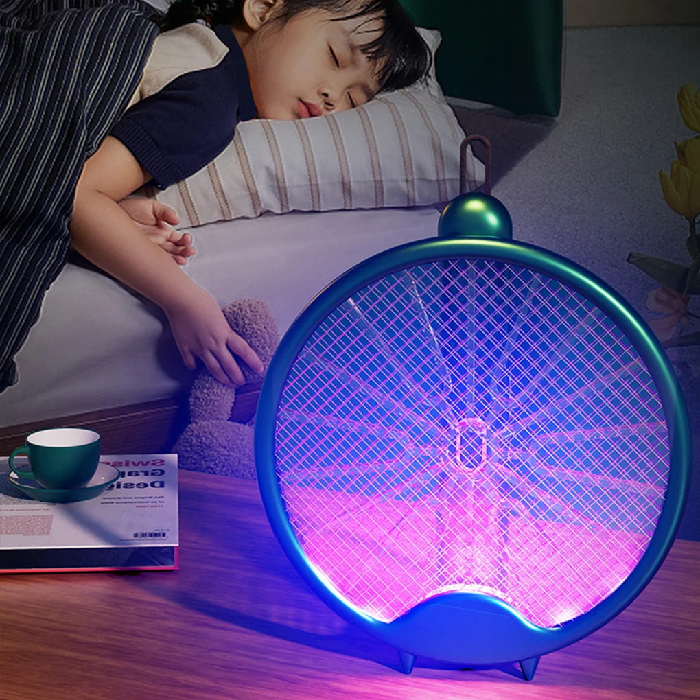 

3000V Electric Mosquito Racket Mosquito Killer Lamp USB Rechargeable Foldable Mosquito Repellent Lamp Swatter Fly Swatter