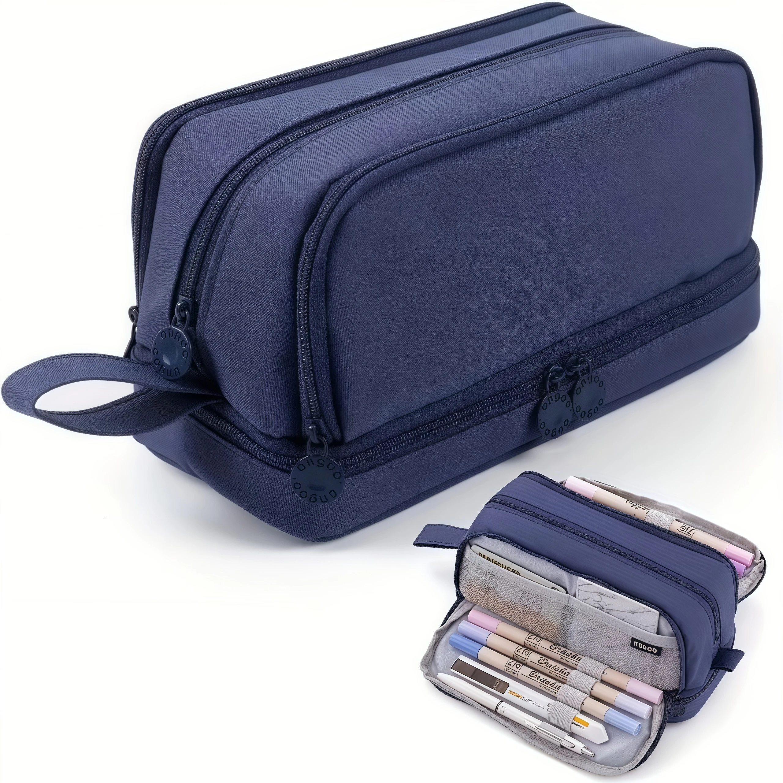 Back to School Large Capacity Scratch-Resistant Durable Pencil Case for Office & School Supplies