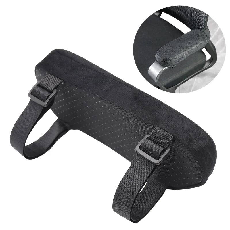 Memory Foam Office Chair Armrest Pad PP Cotton Filling Armrest Cushion Pad Soft Home Office Chair Comfortable Elbow Pillow 2