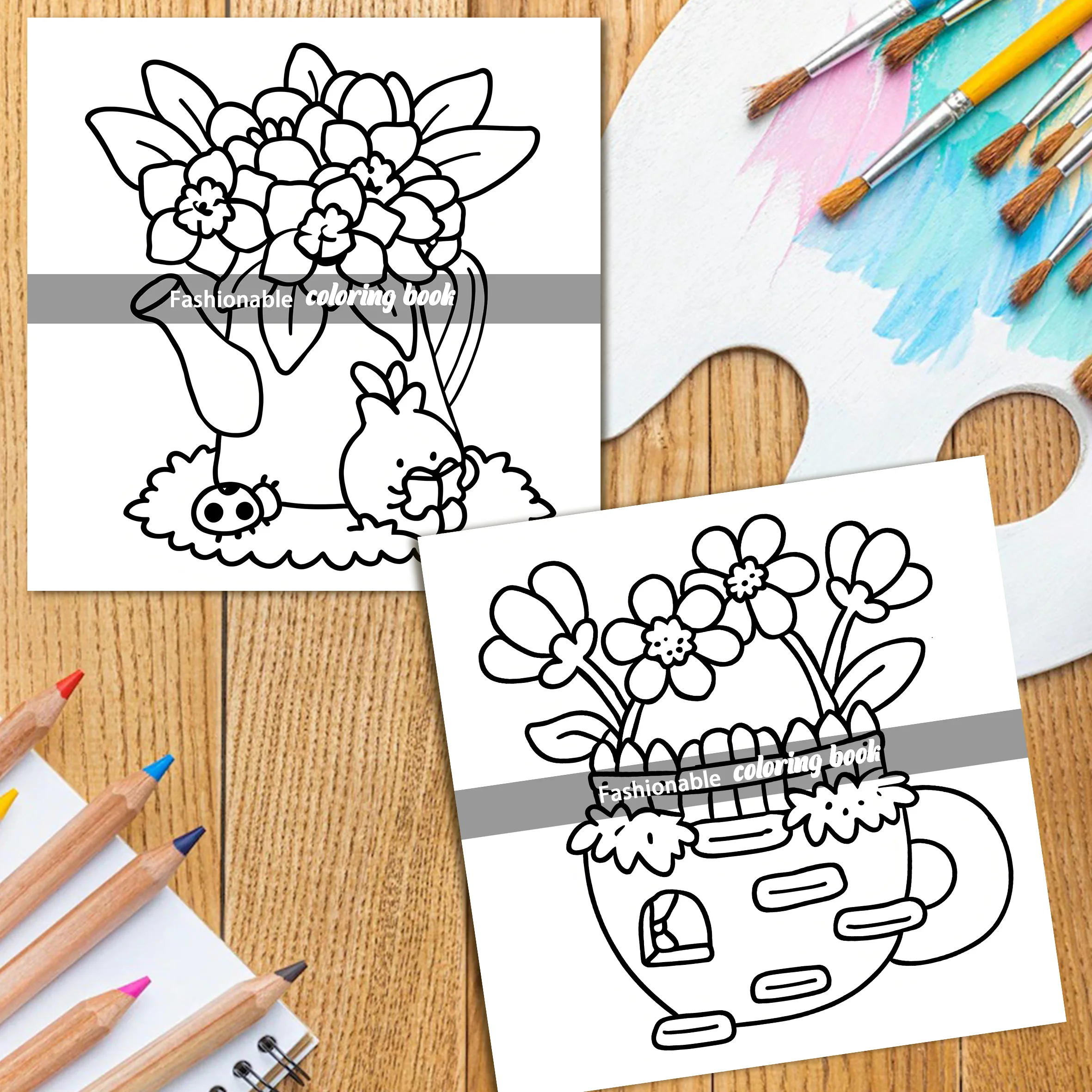 COZY SPRING Bold-easy Patterns Coloring Book for Adults Cute Drawing Book Perfect Gift for Party and Birthday 5