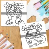 COZY SPRING Bold-easy Patterns Coloring Book for Adults Cute Drawing Book Perfect Gift for Party and Birthday 5