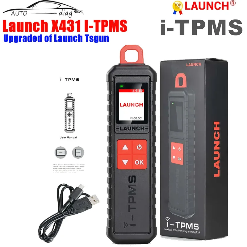 

Launch iTPMS Handheld TPMS Service Tool Upgrade of TSGUN work with X431 Scanner Supports All 315/433MHz Sensors